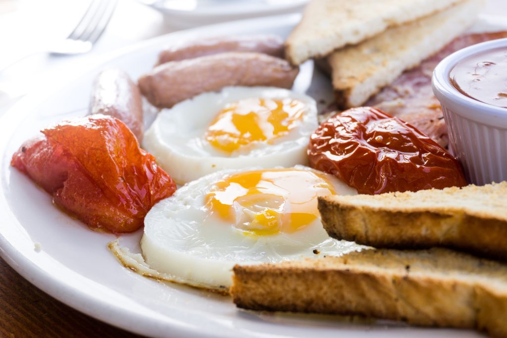 Price of Post-Brexit Breakfast Egg and Toast - classical english breakfast with egg and ham